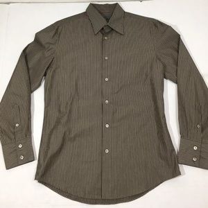 Mens John Varvatos Striped Dress Shirt M